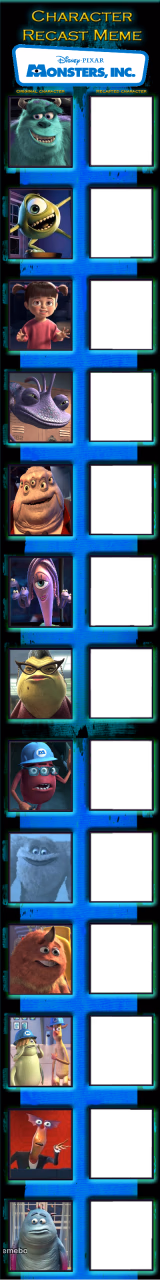 YOUR Monsters inc recast - meme generator image preview