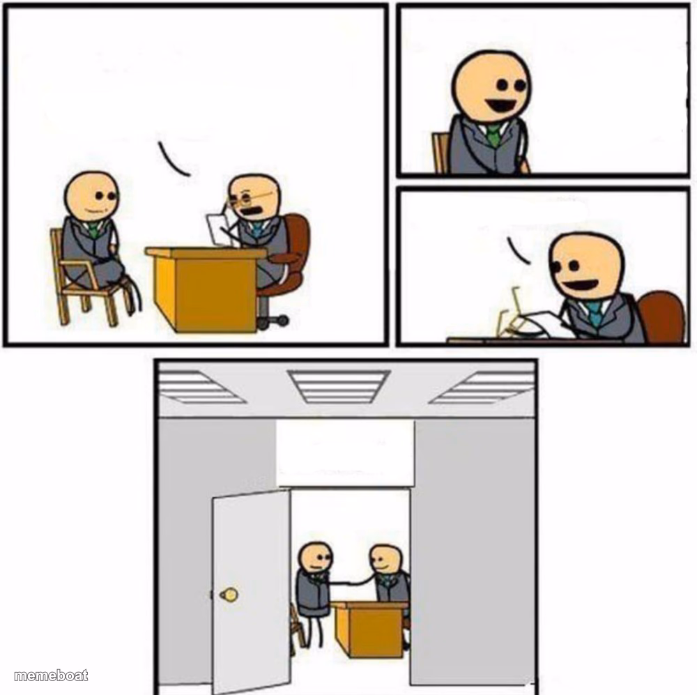 You're hired - meme generator image preview