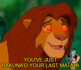 you've hakuna'd your last matata