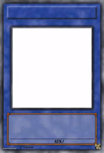 YUGIOH BASE BLUE CARD