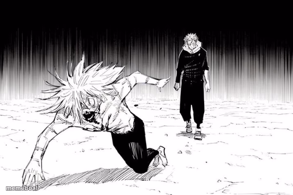 Yuji chasing mahito - meme generator image preview