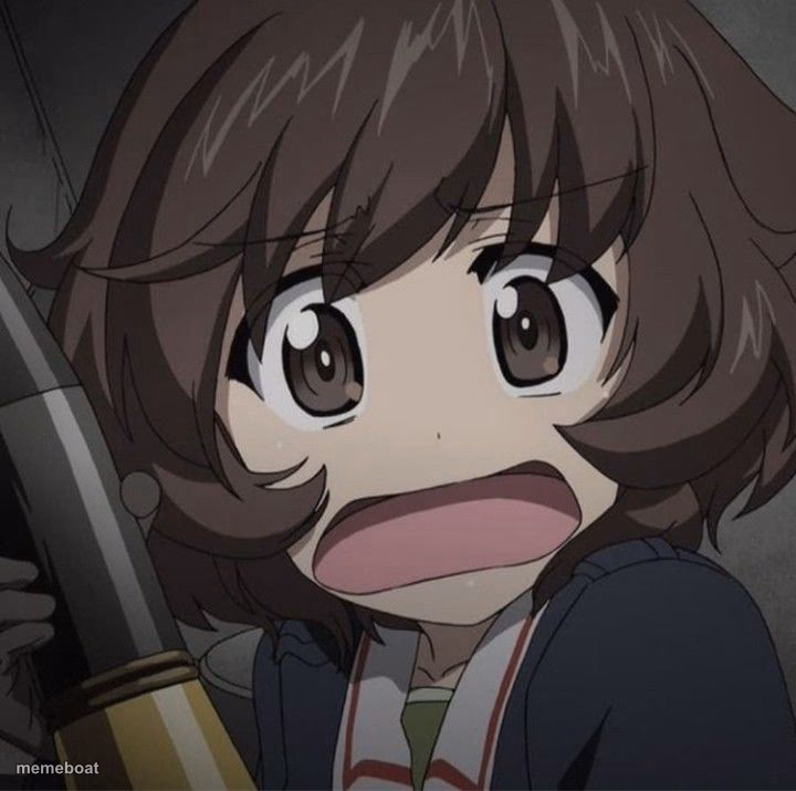 Yukari Akiyama frightened - meme generator image preview