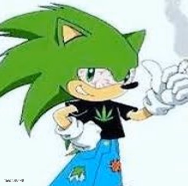 Stoner Sonic OC - meme generator image preview
