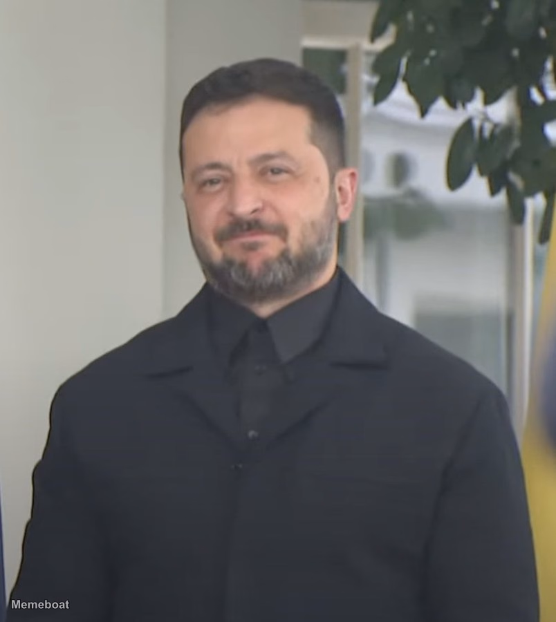 Zelenskyy Finally Wears a Suit - meme generator image preview