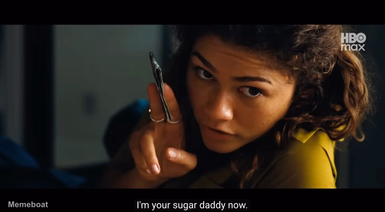 Zendaya "I'm Your Sugar Daddy Now" - meme generator image preview