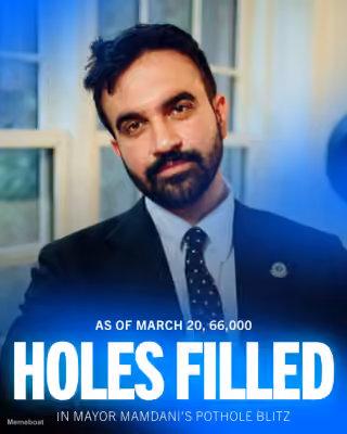 Zohran Mamdani 66,000 Holes Filled