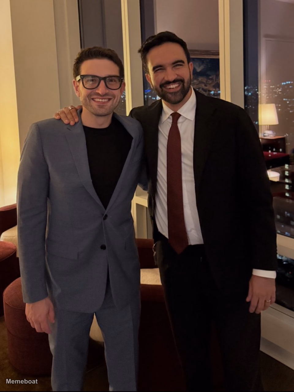 Zohran Mamdani and Alexander Soros - meme generator image preview