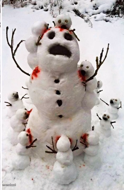 Zombie Snowman - meme generator image preview
