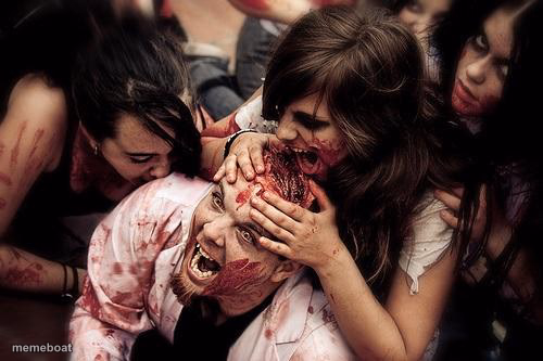 zombies eats head - meme generator image preview