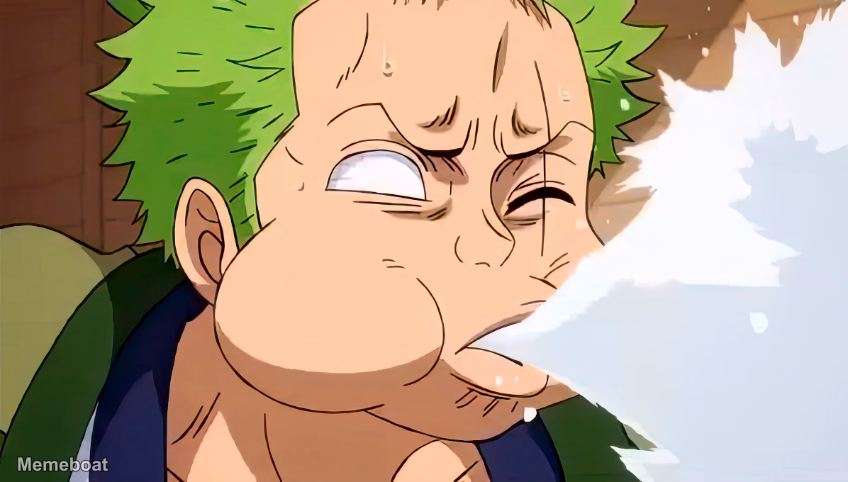 Zoro Shocked - meme generator image preview