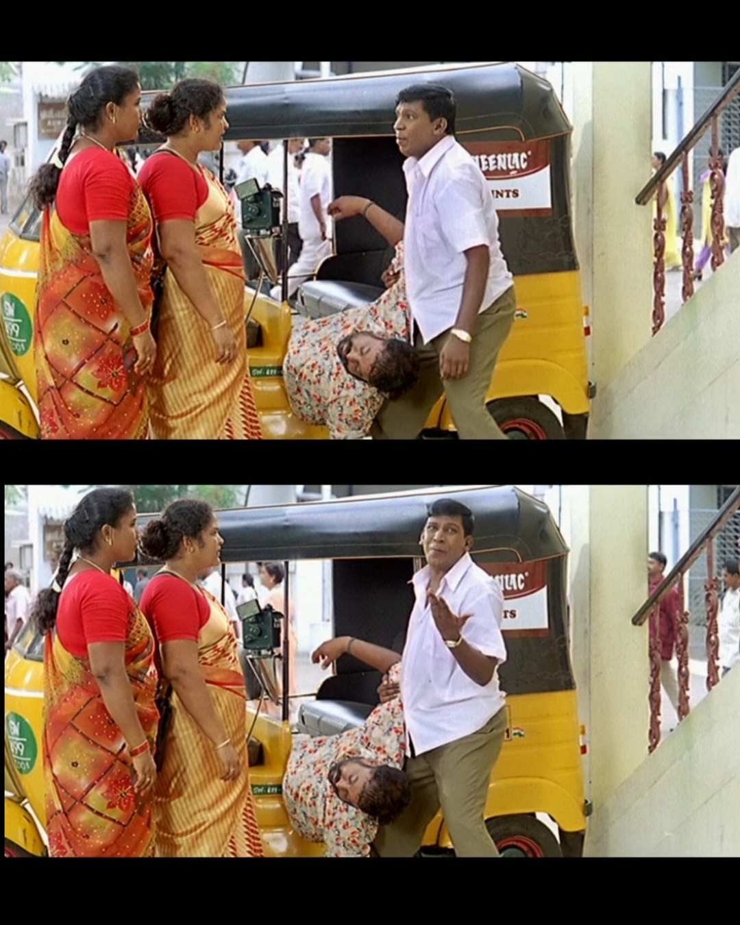 Aanai meme template with  (Vadivelu)