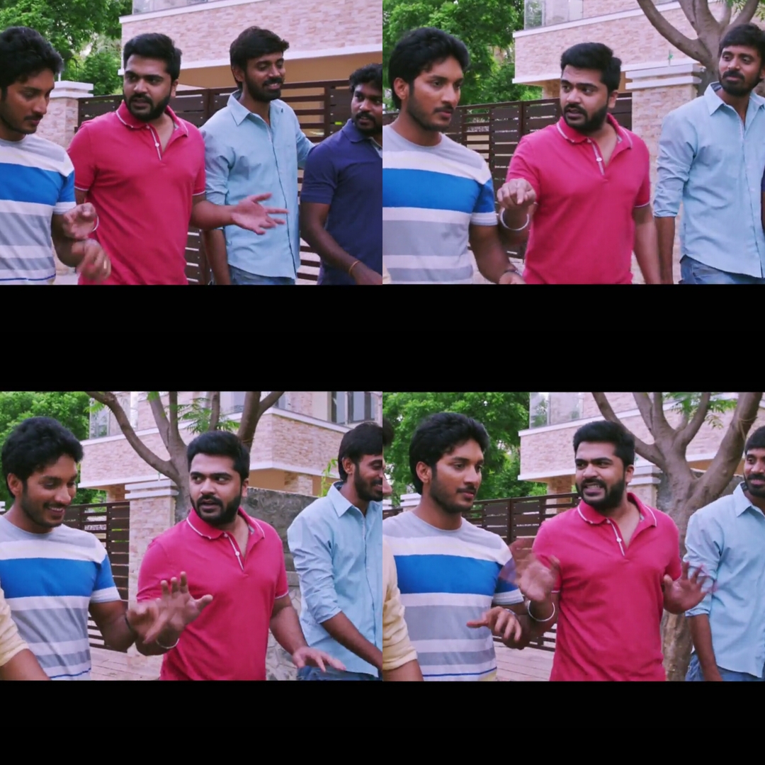 Achcham Yenbadhu Madamaiyada meme template with Rajnikanth (Silambarasan) with Mahesh (Sathish Krishnan)