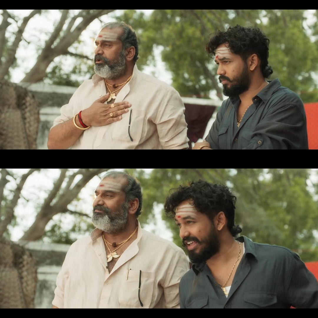 Anbarivu meme template with Anbu/Arivu (HipHop Tamizha Adhi) with Muniyaandi (Napoleon)