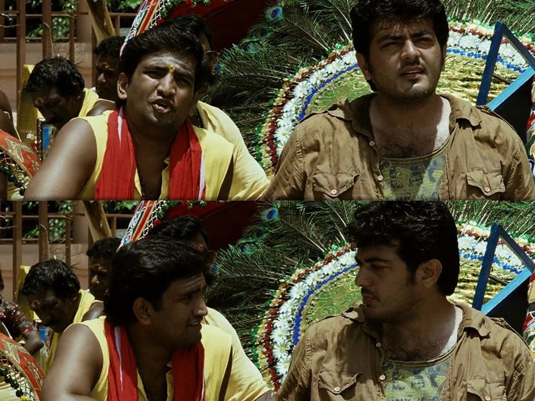 Billa meme template with David Billa / Saravana Velu (Ajith Kumar)