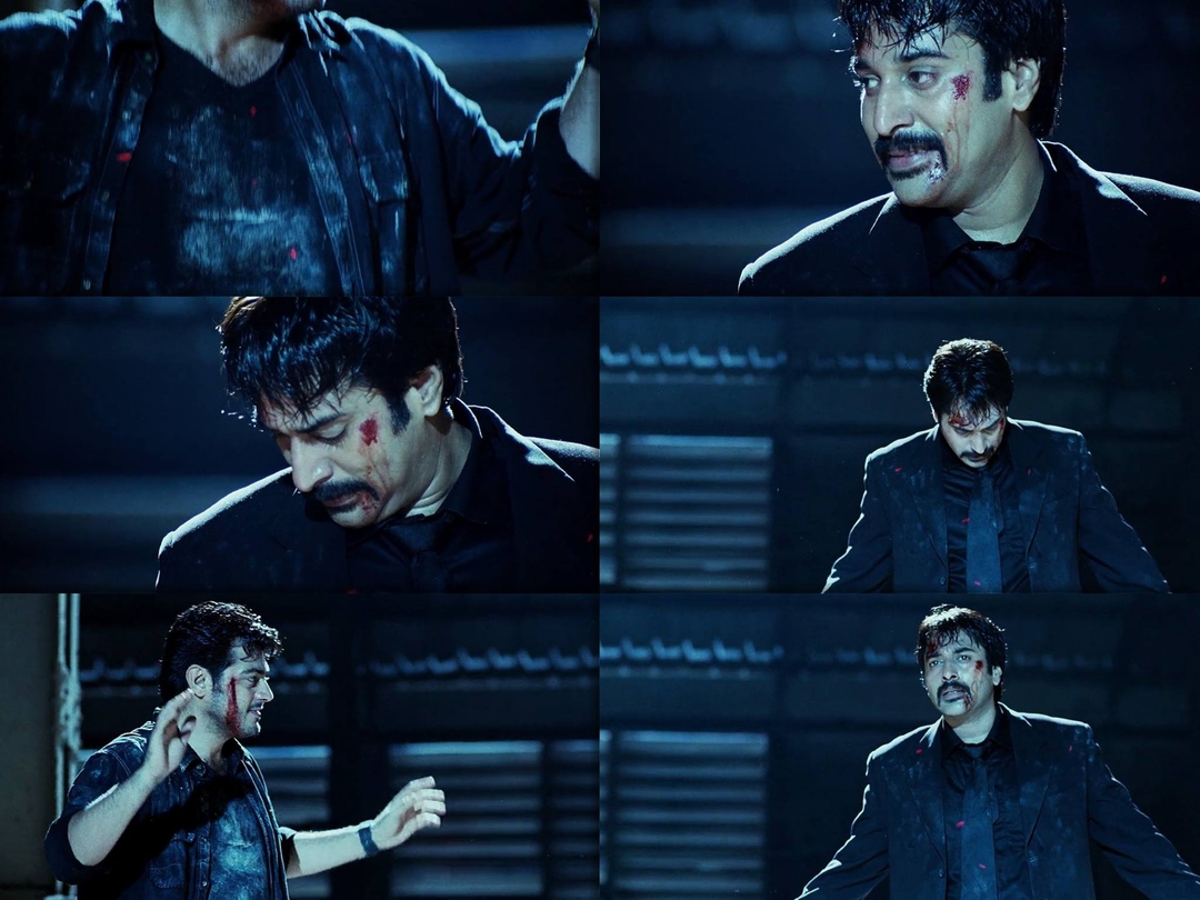 Billa meme template with David Billa / Saravana Velu (Ajith Kumar)
