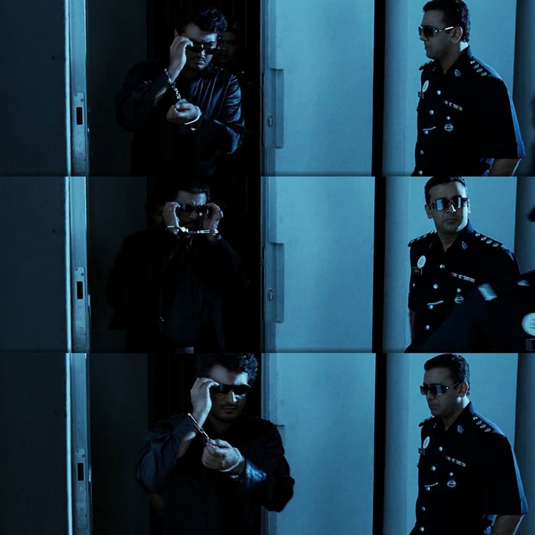 Billa meme template with David Billa / Saravana Velu (Ajith Kumar)