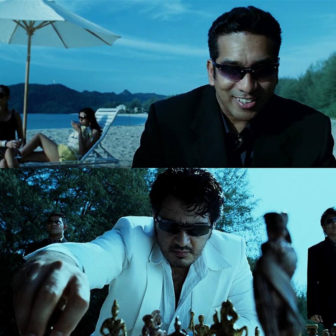 Billa meme template with David Billa / Saravana Velu (Ajith Kumar)