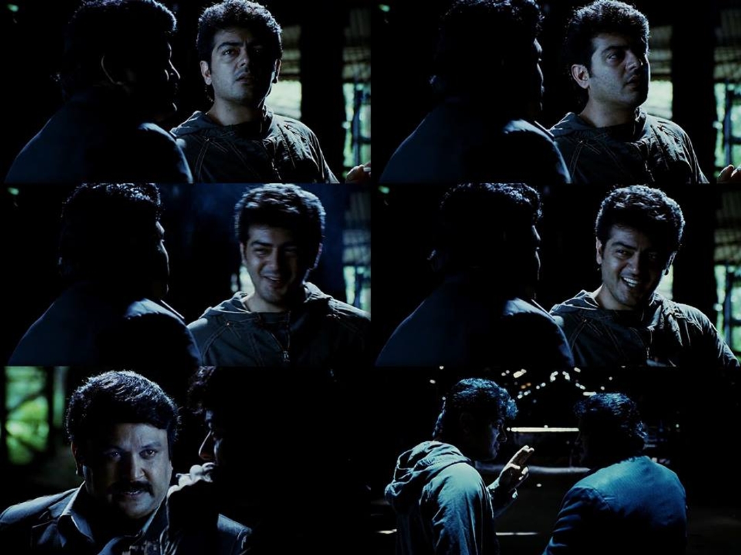 Billa meme template with David Billa / Saravana Velu (Ajith Kumar)