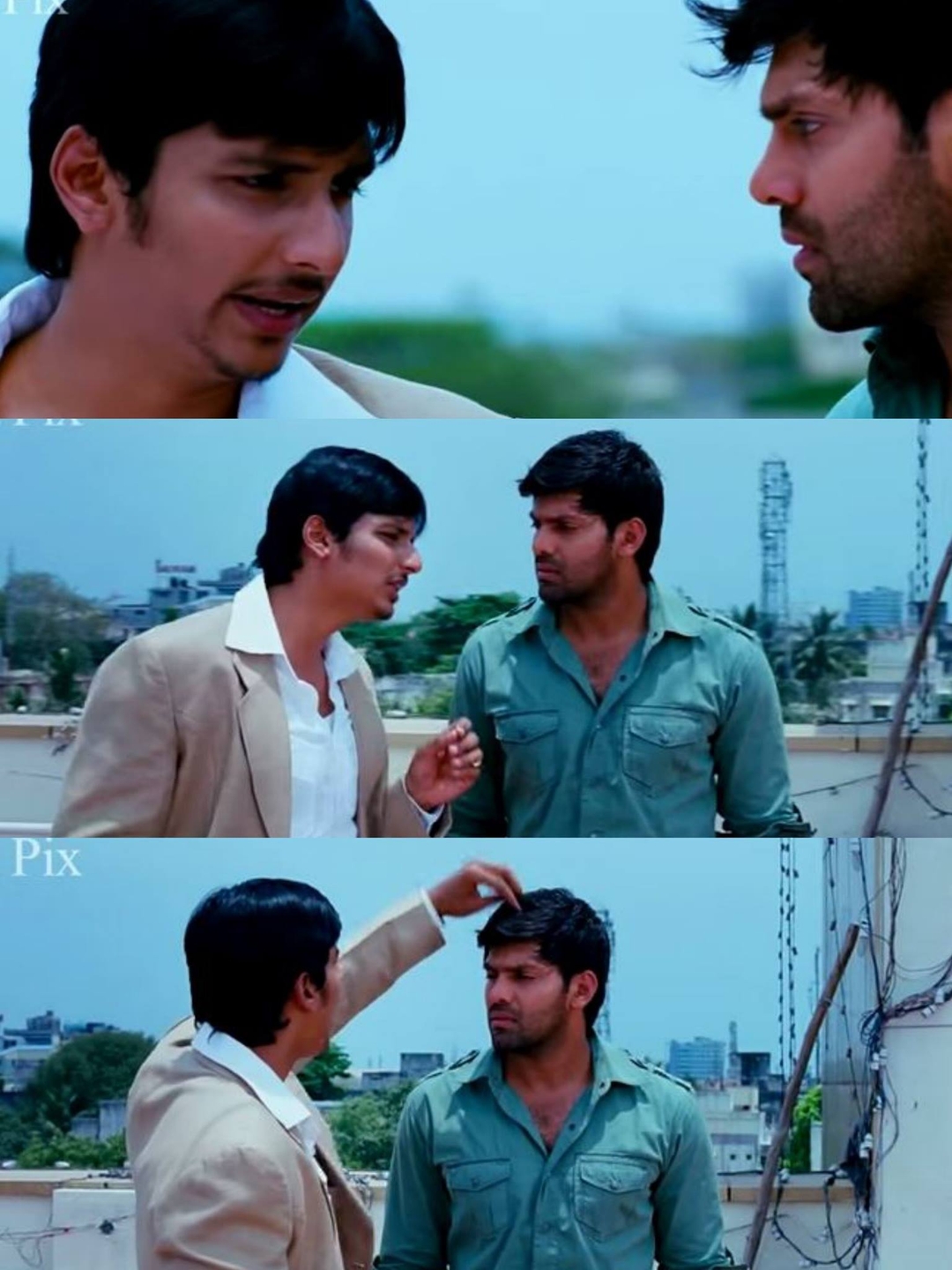 Boss Engira Baskaran meme template with Bhaskaran (Arya) with Nallathambi (Santhanam)
