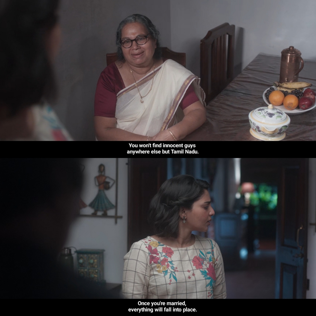 Gatta Kusthi meme template with Keerthi (Aishwarya Lekshmi)