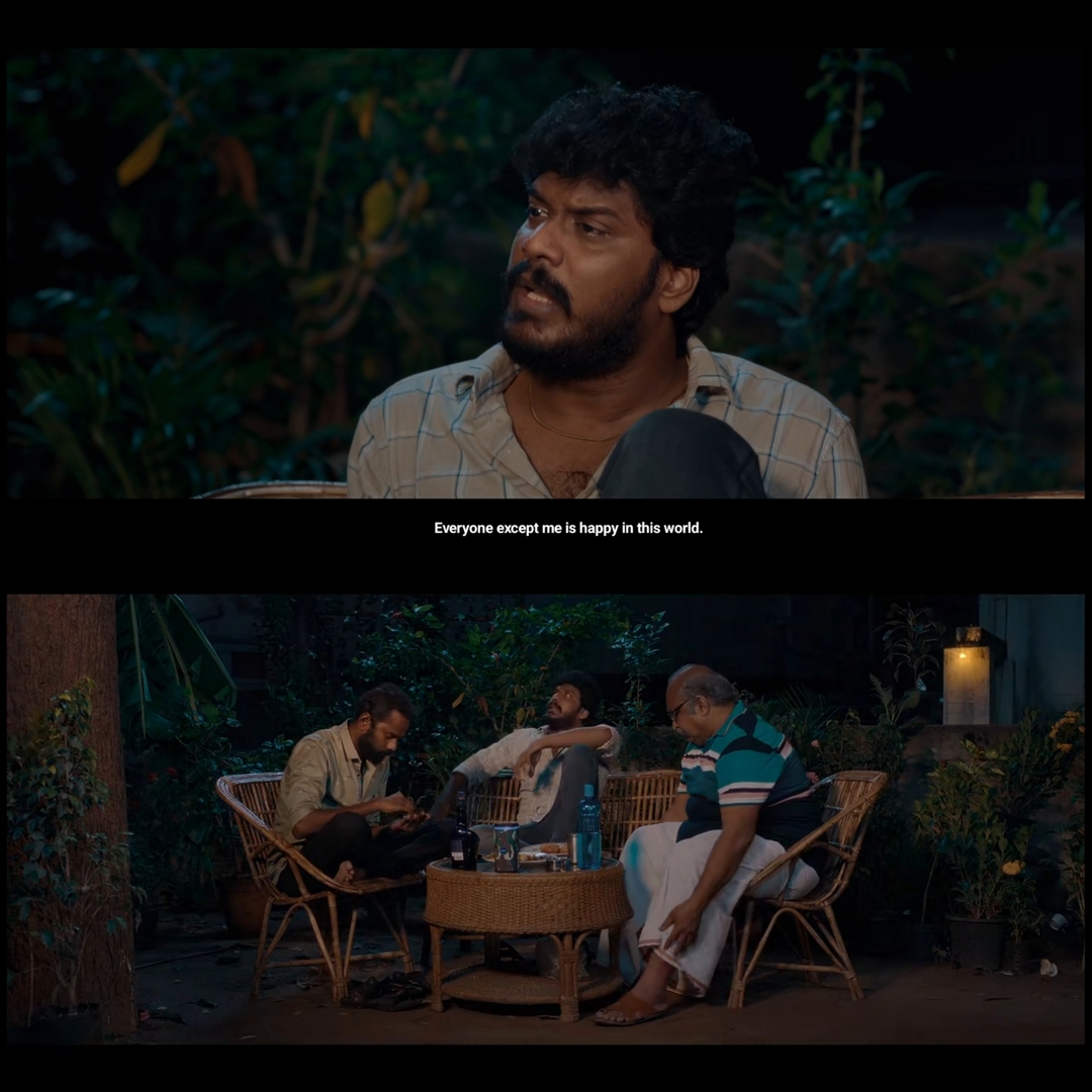 Good Night meme template with Mohan (K. Manikandan) with  (Ramesh Thilak) with  (Balaji Sakthivel)