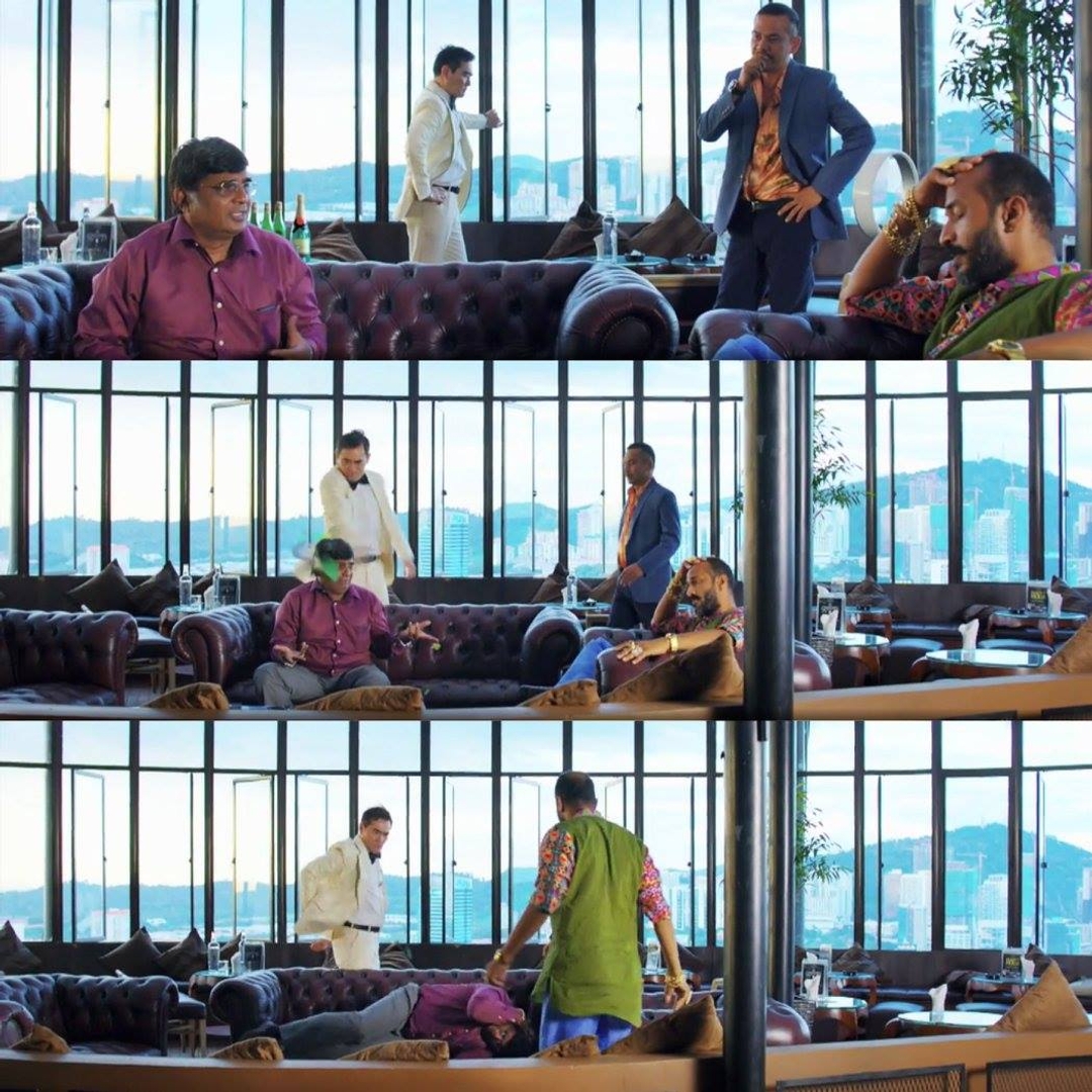 Kabali meme template with 'Kabali' Kabaliswaran (Rajinikanth)