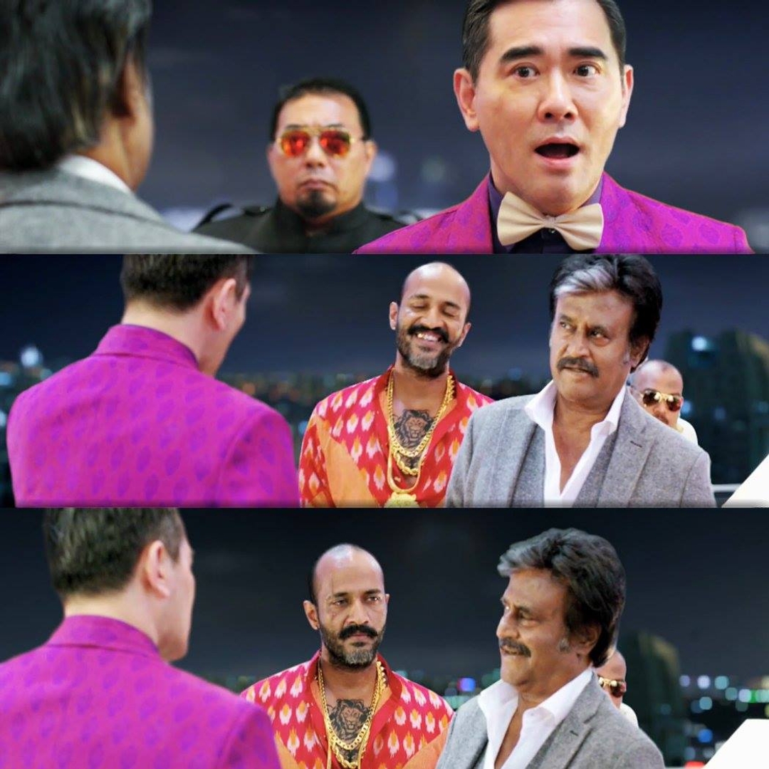 Kabali meme template with 'Kabali' Kabaliswaran (Rajinikanth)