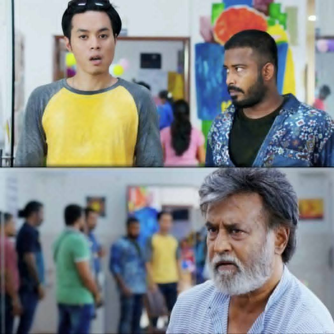 Kabali meme template with 'Kabali' Kabaliswaran (Rajinikanth)