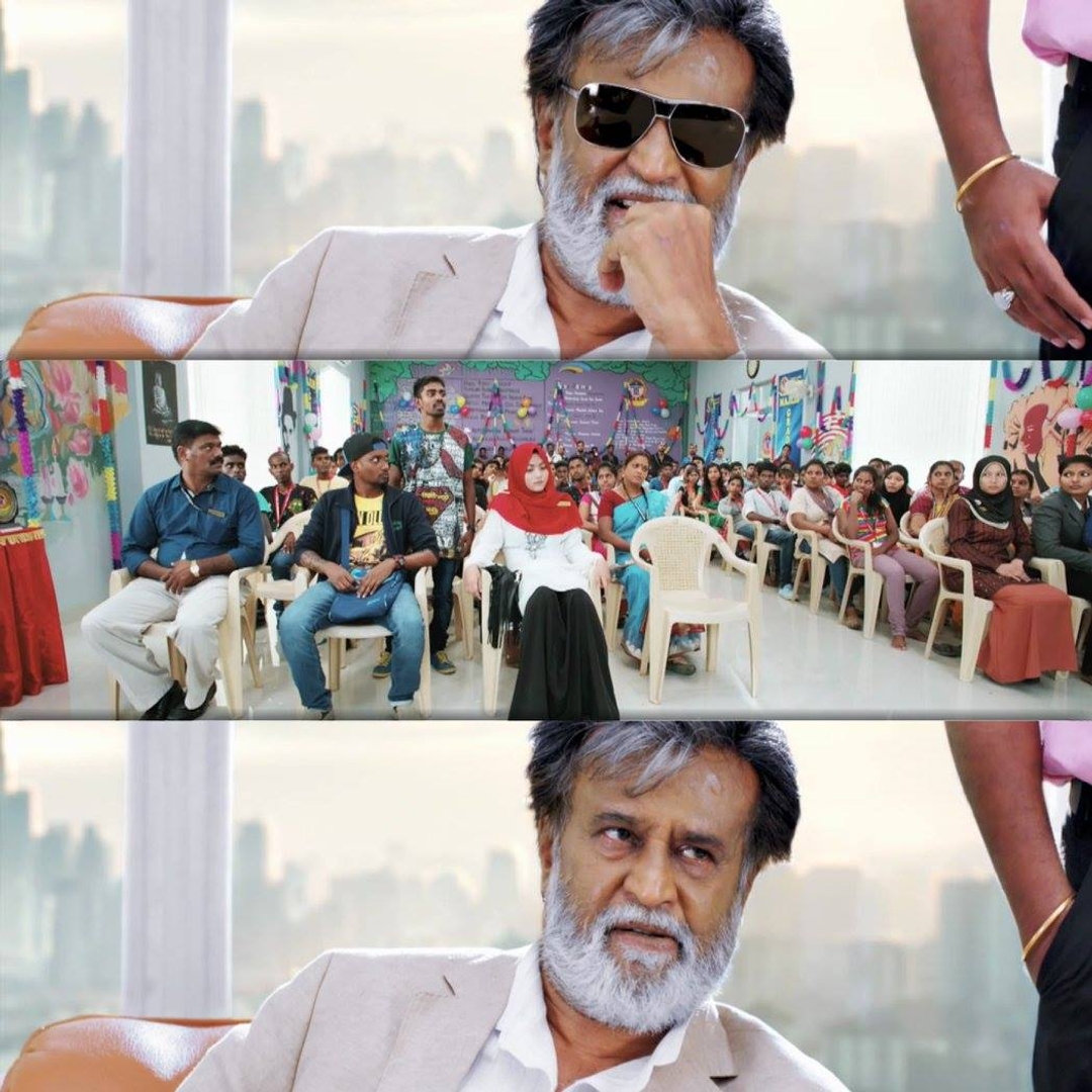 Kabali meme template with 'Kabali' Kabaliswaran (Rajinikanth)