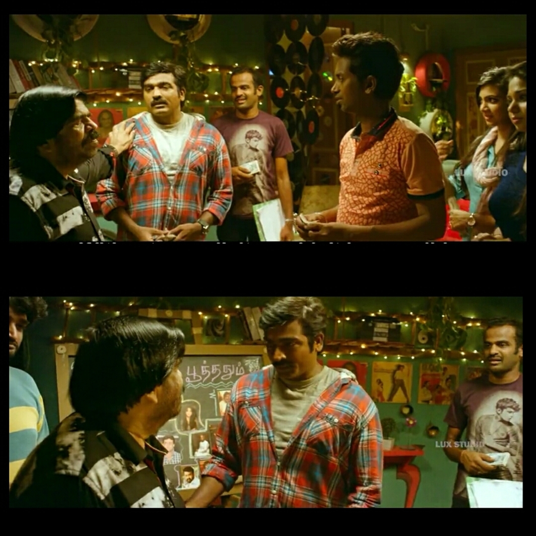 Kavan meme template with Tilak (Vijay Sethupathi) with Malar (Madonna Sebastian)