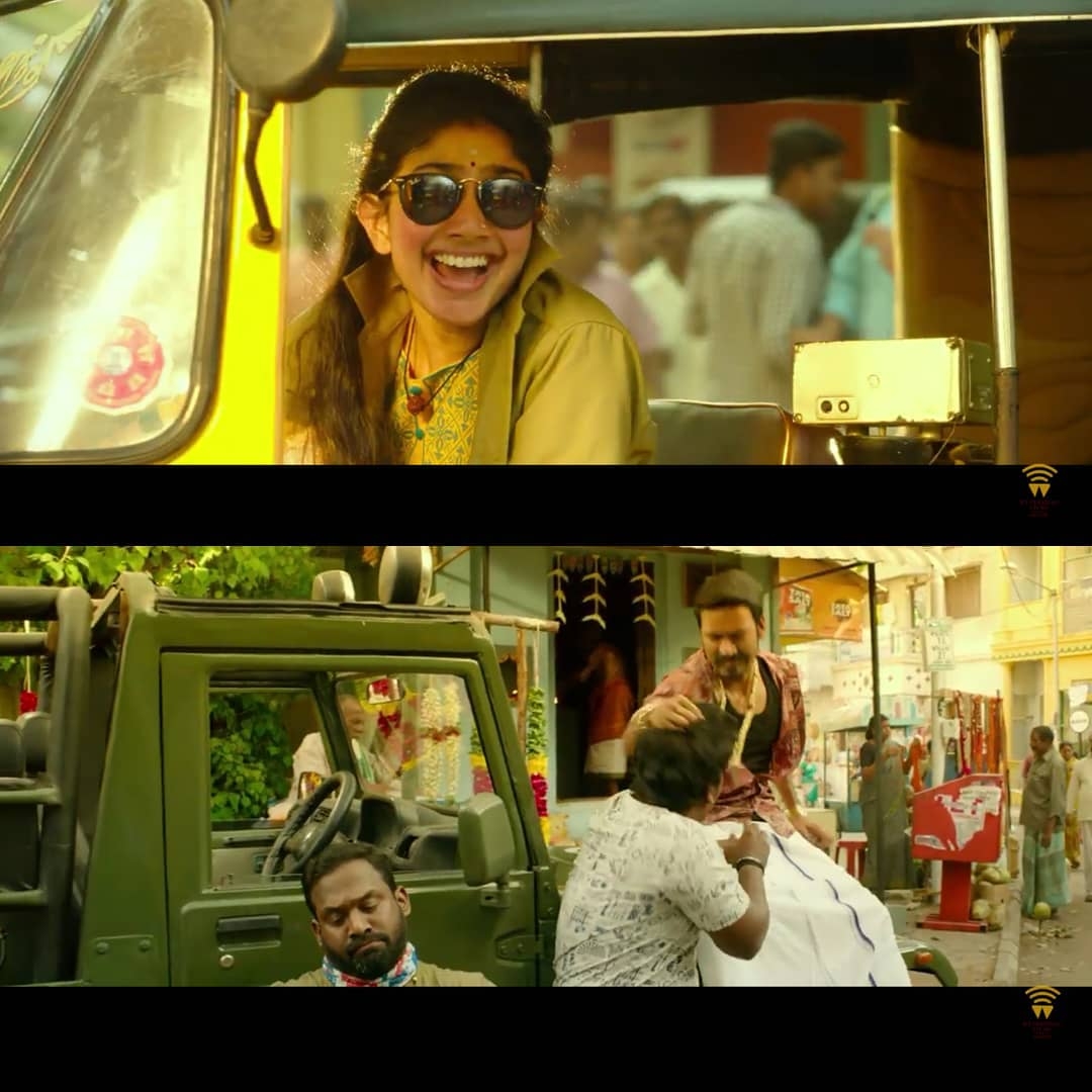 Maari 2 meme template with Maariyappan aka Maari (Dhanush) with Arathu Aanandhi (Sai Pallavi) with Robert aka Adithangi (Kalloori Vinoth)