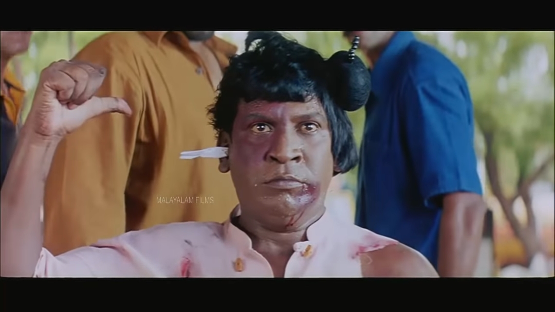 Pokkiri meme template with DSP Satyamoorthy IPS (Tamizh) (Vijay) with Body Soda (Vadivelu)