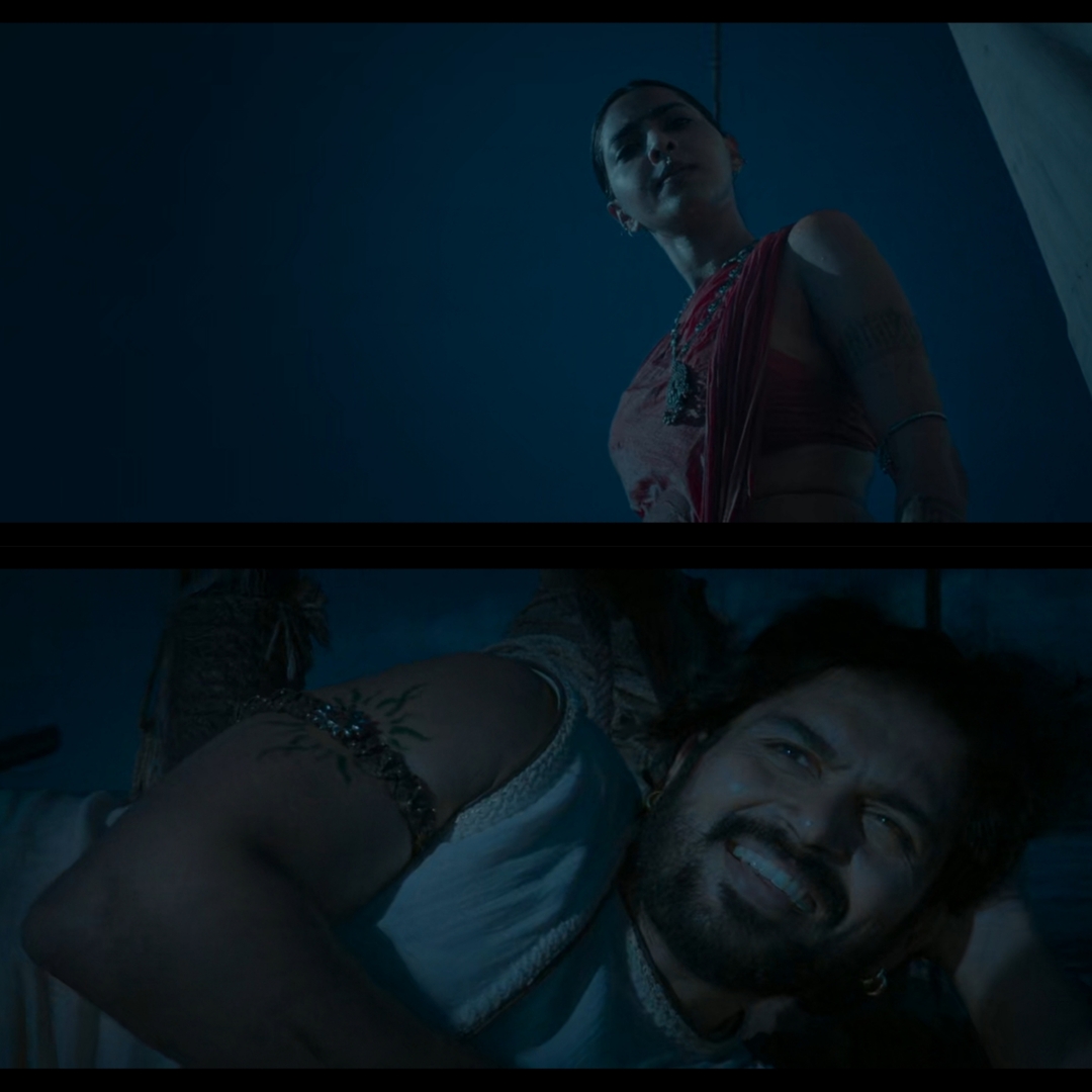 Ponniyin Selvan: Part I meme template with Vanthiyathevan (Karthi) with Poonguzhali (Aishwarya Lekshmi)