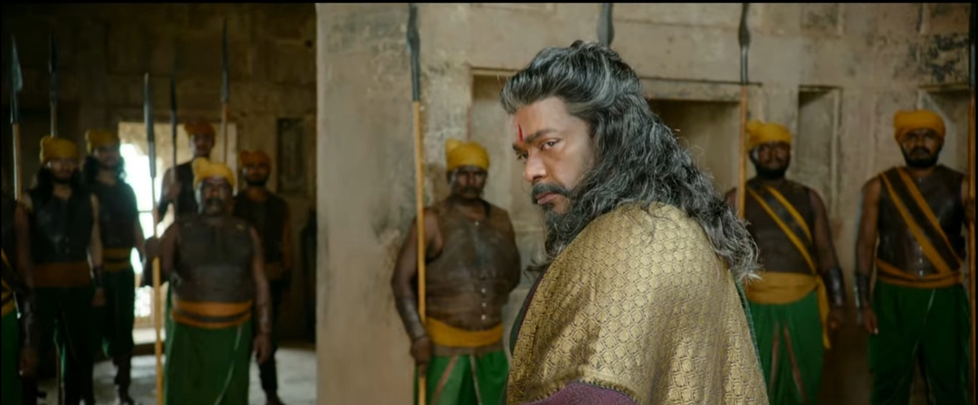 Ponniyin Selvan: Part I meme template with Chinna Pazhuvettarayar (R. Parthiban)