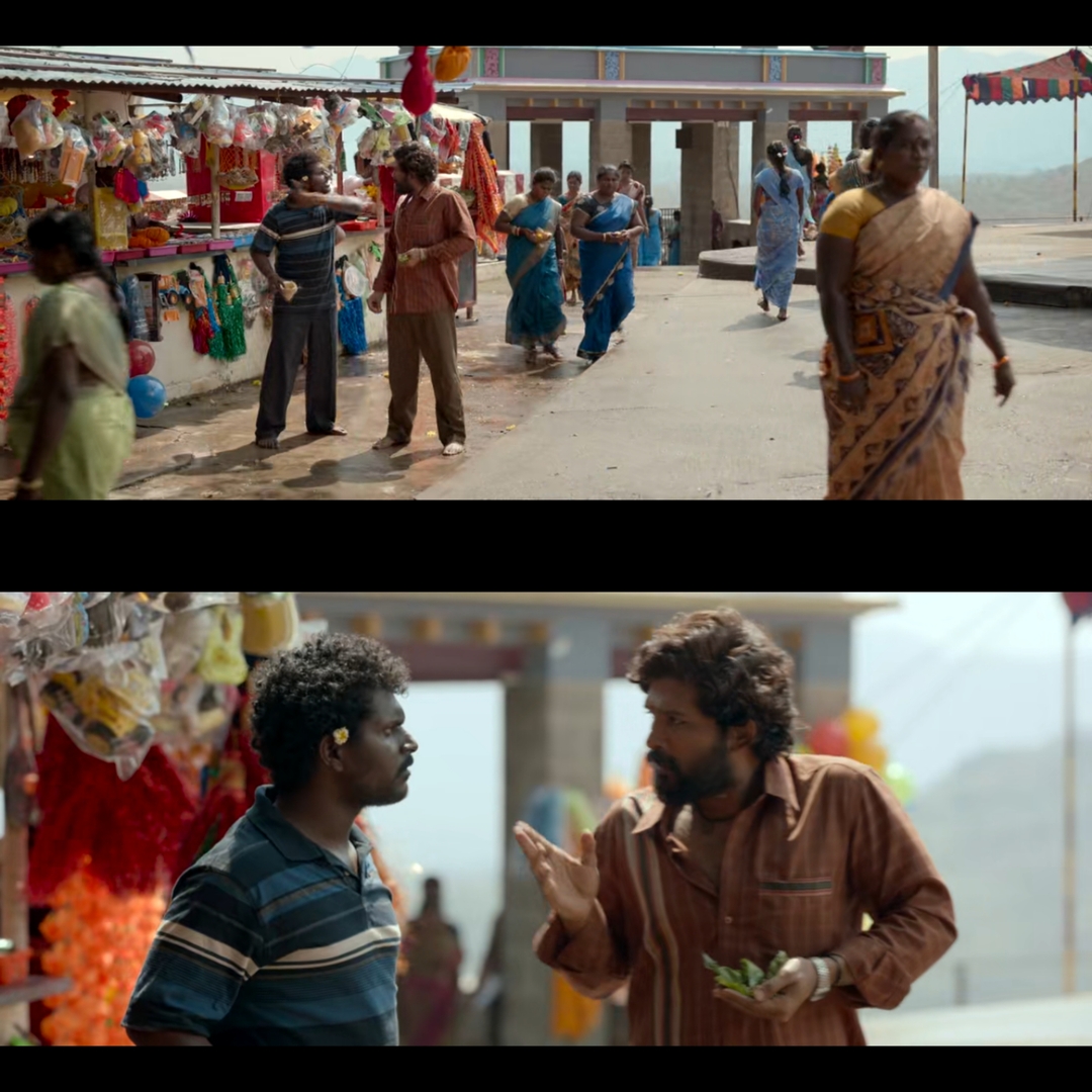 Pushpa: The Rise - Part 1 meme template with Pushpa Raj (Allu Arjun) with Kesava (Jagadeesh Prathap Bandari)