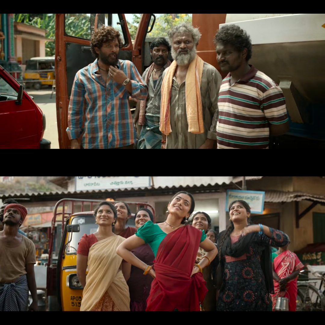 Pushpa: The Rise - Part 1 meme template with Pushpa Raj (Allu Arjun) with Kesava (Jagadeesh Prathap Bandari)