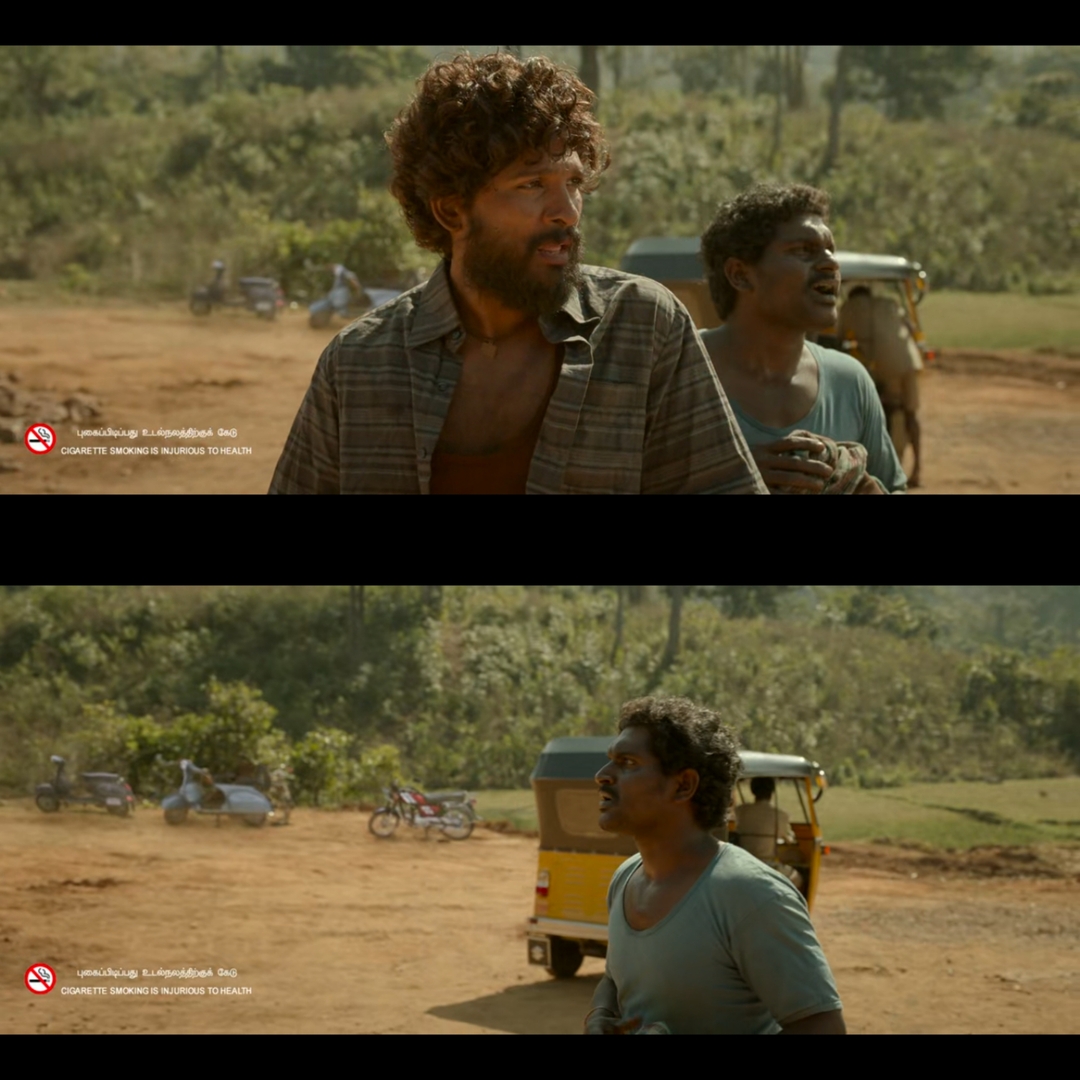 Pushpa: The Rise - Part 1 meme template with Pushpa Raj (Allu Arjun) with Kesava (Jagadeesh Prathap Bandari)