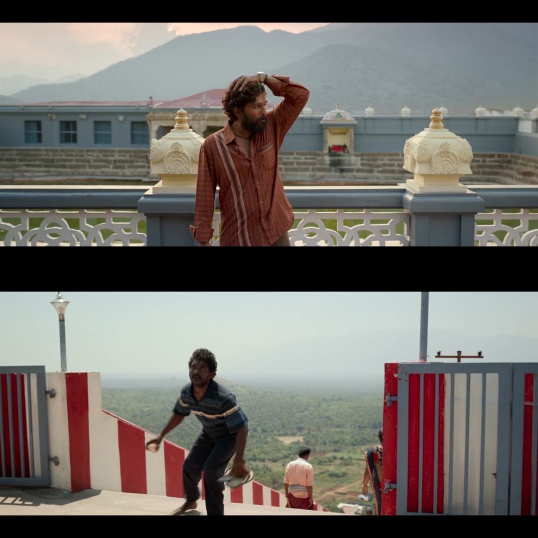 Pushpa: The Rise - Part 1 meme template with Pushpa Raj (Allu Arjun) with Kesava (Jagadeesh Prathap Bandari)