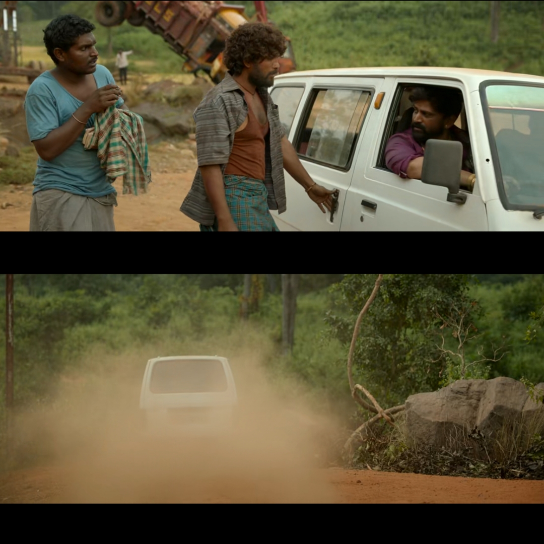 Pushpa: The Rise - Part 1 meme template with Pushpa Raj (Allu Arjun) with Kesava (Jagadeesh Prathap Bandari)