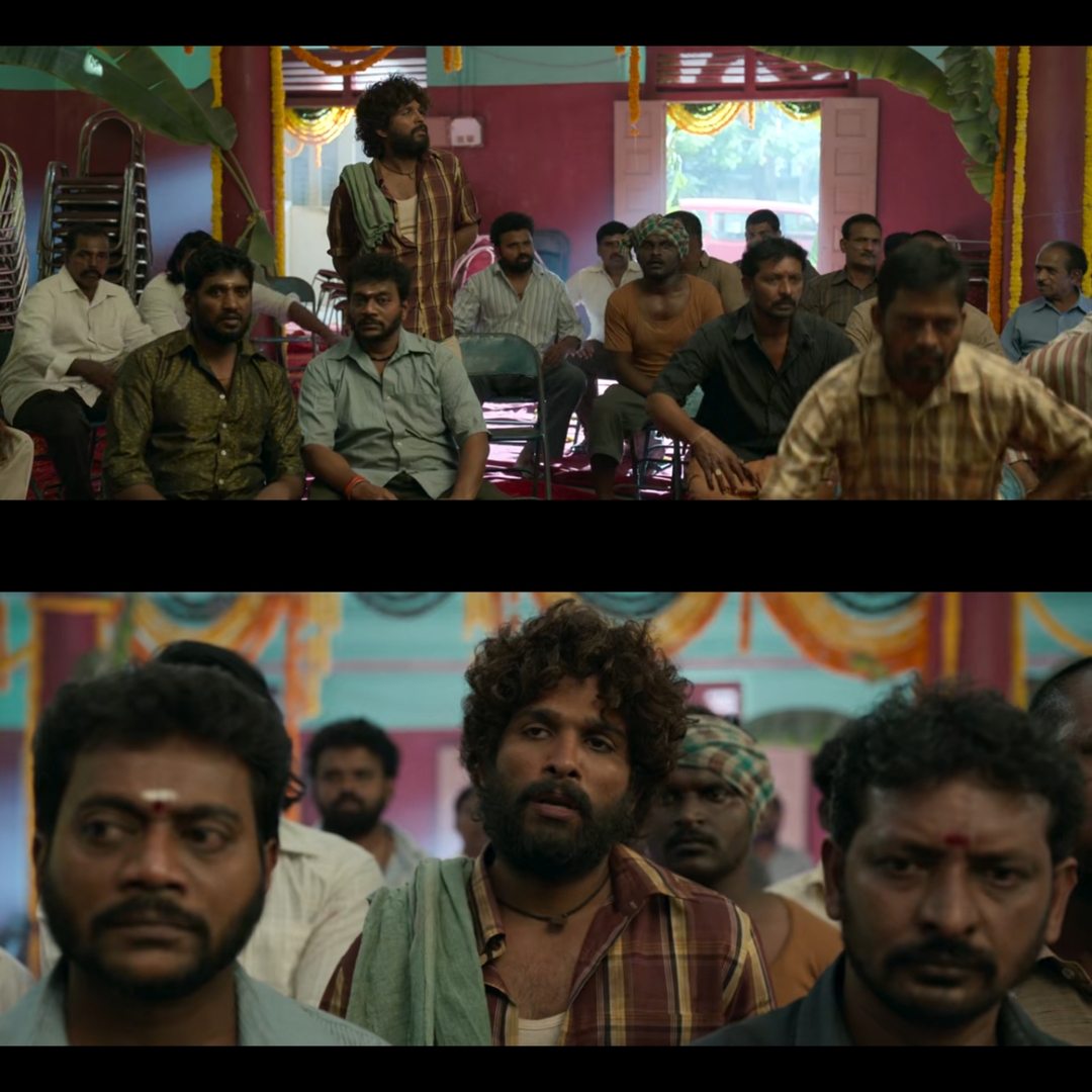 Pushpa: The Rise - Part 1 meme template with Pushpa Raj (Allu Arjun)