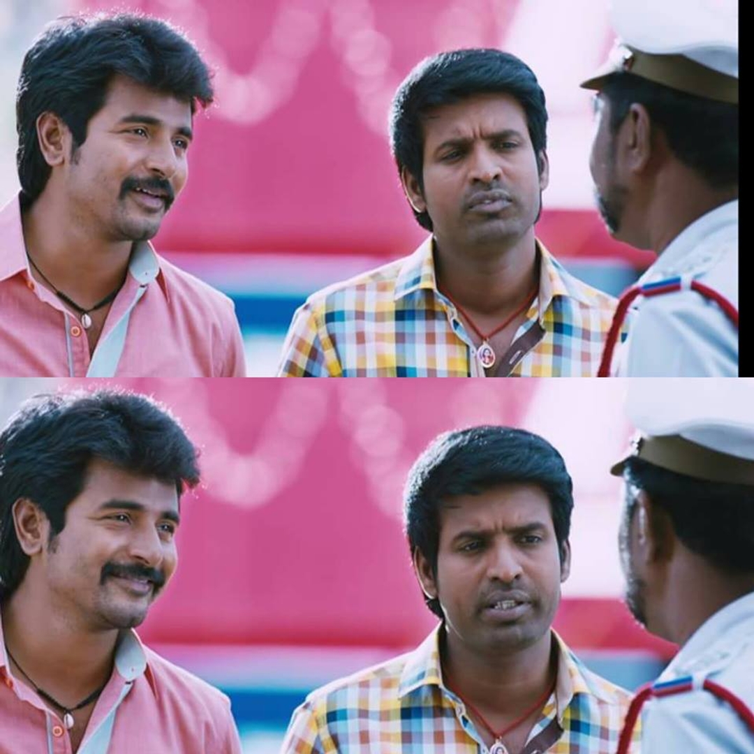 RajiniMurugan meme template with PK Soori (Soori) with Rajini Murugan (Sivakarthikeyan)