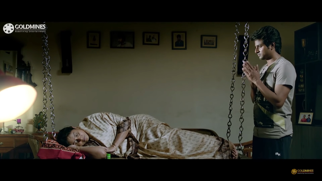 Remo meme template with 'Siva' Sivakarthikeyan / Regina 'Remo' Motwani (Sivakarthikeyan) with Arun's Mother (Saranya Ponvannan)