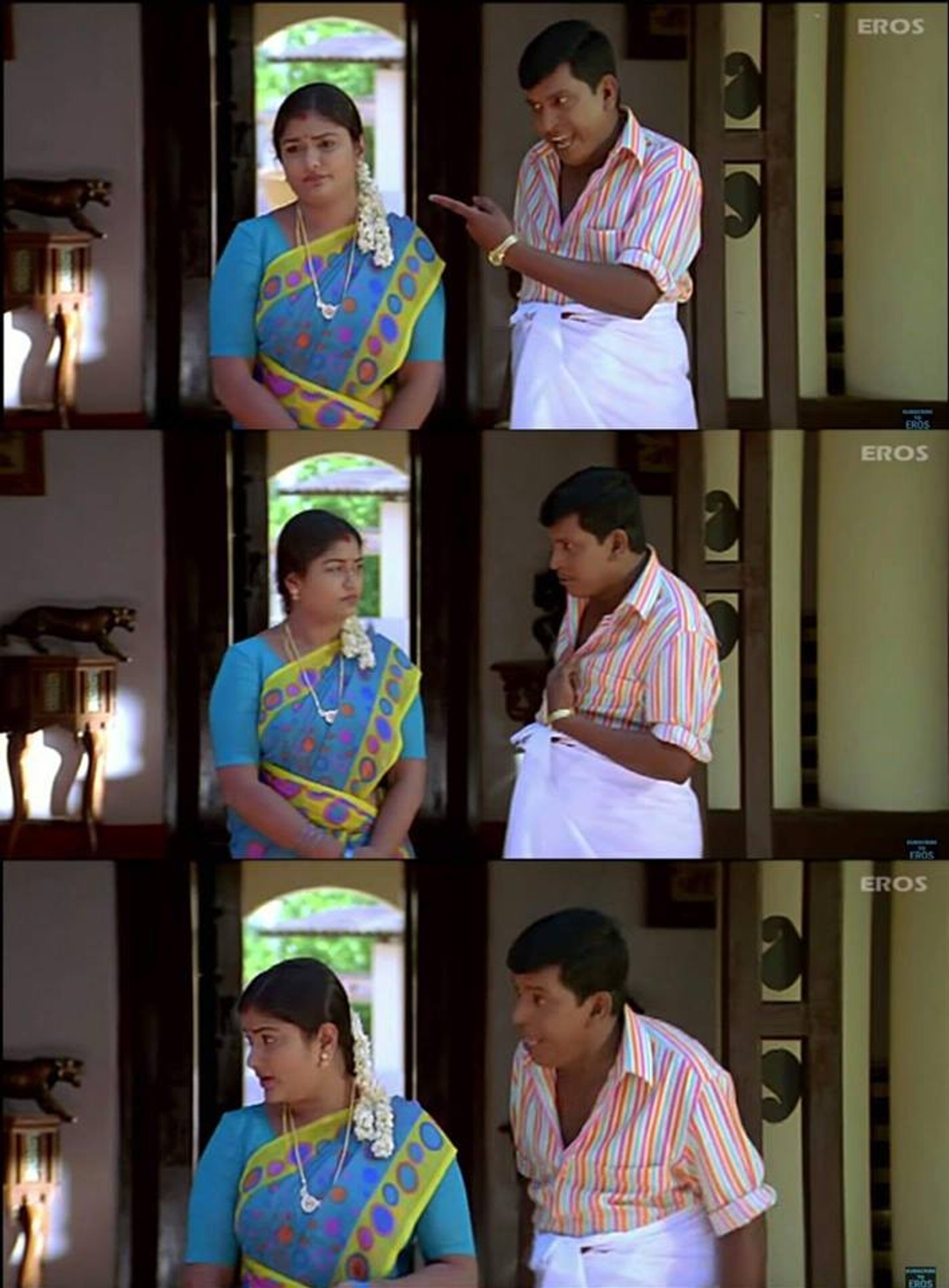 Sillunu Oru Kaadhal meme template with Comedian (Vadivelu)