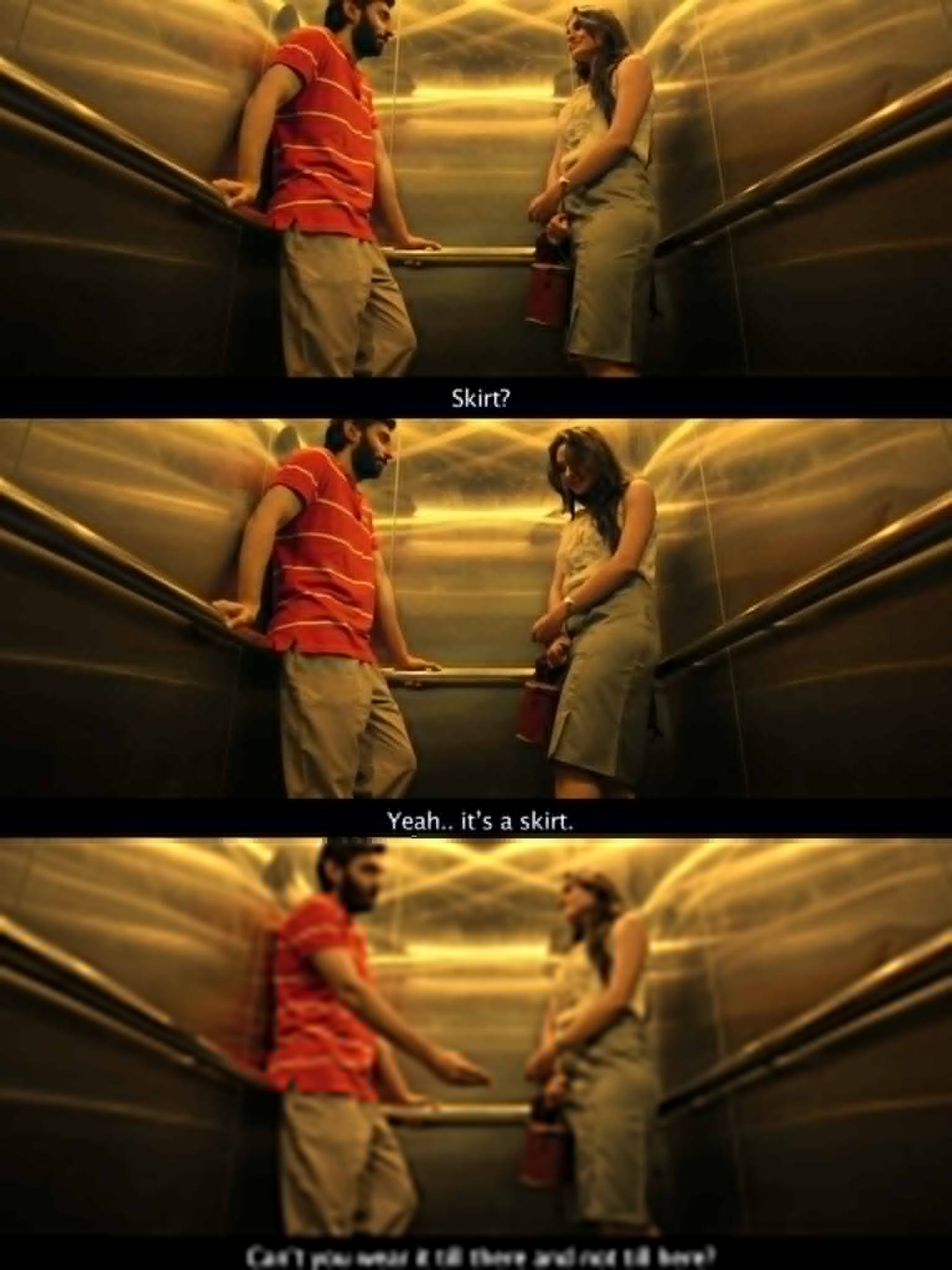 Taramani meme template with Althiya Johnson (Andrea Jeremiah) with Prabhunath (Vasanth Ravi)