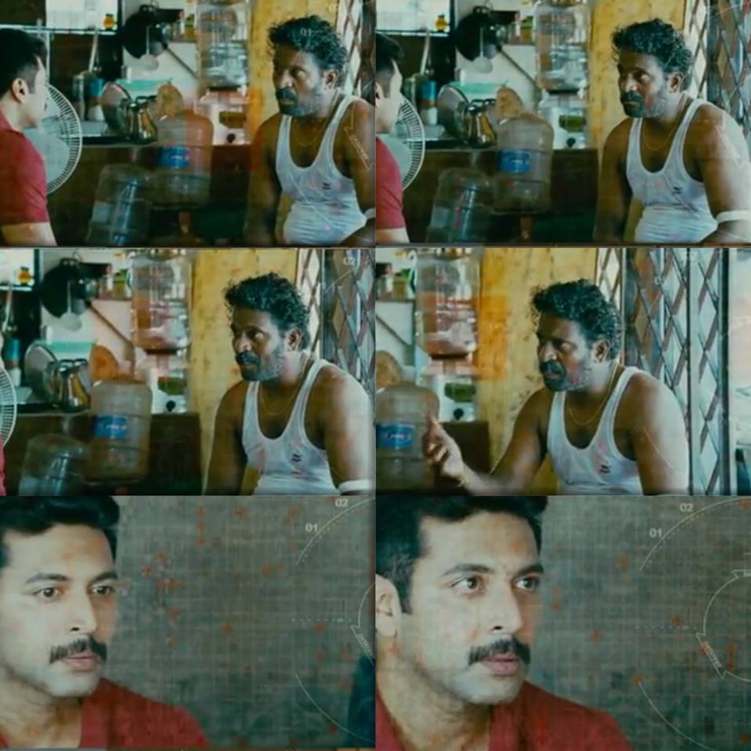 Thani Oruvan meme template with Mithran IPS (Jayam Ravi) with Dr. Siddharth Abhimanyu (Arvind Swamy)