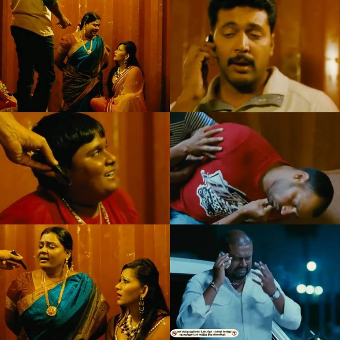 Thani Oruvan meme template with Mithran IPS (Jayam Ravi) with Dr. Siddharth Abhimanyu (Arvind Swamy)