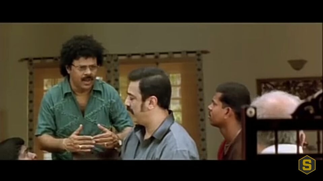 Vasool Raja MBBS meme template with Rajaraman Venkatraman (Vasool Raja) (Kamal Haasan) with Professor Margabandhu (Crazy Mohan)