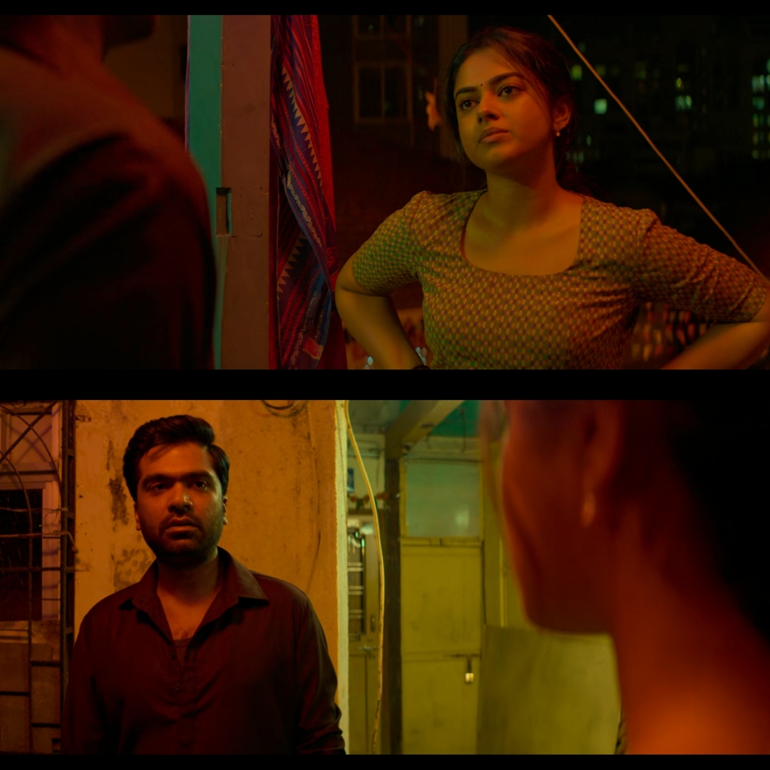 Vendhu Thanindhathu Kaadu meme template with Muthuveeran (Silambarasan) with Paavai (Siddhi Idnani)