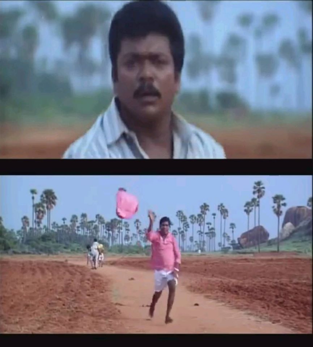 Vetri Kodi Kattu meme template with Muthuraman (R. Parthiban) with Sudalai (Vadivelu)