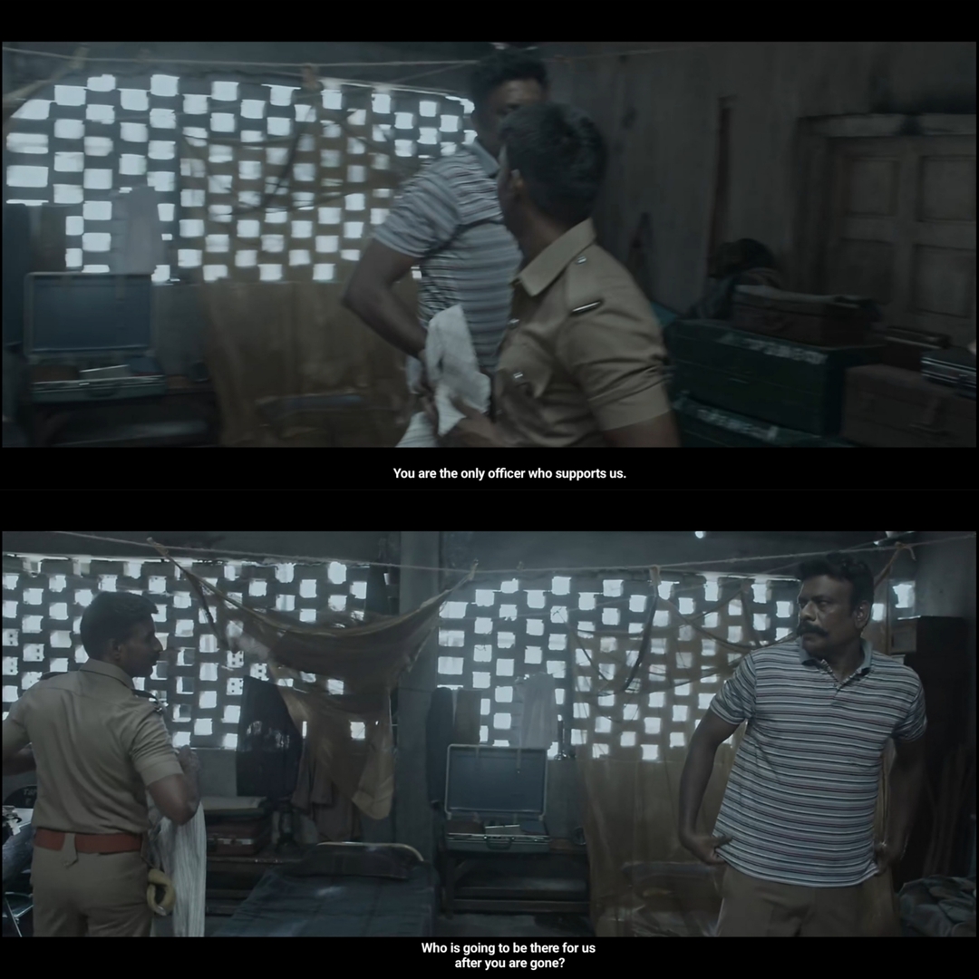 Viduthalai: Part I meme template with Kumaresan (Soori) with  (Tamizh)